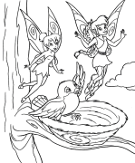 Tinker Bell Lineako Koloreztatzea